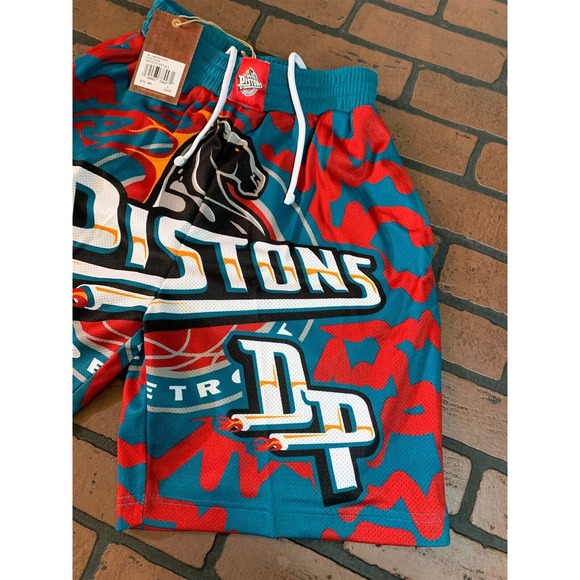 DETROIT PISTONS‎ Mitchell & Ness Basketball Shorts~New~ S-2XL - Picture 3 of 5